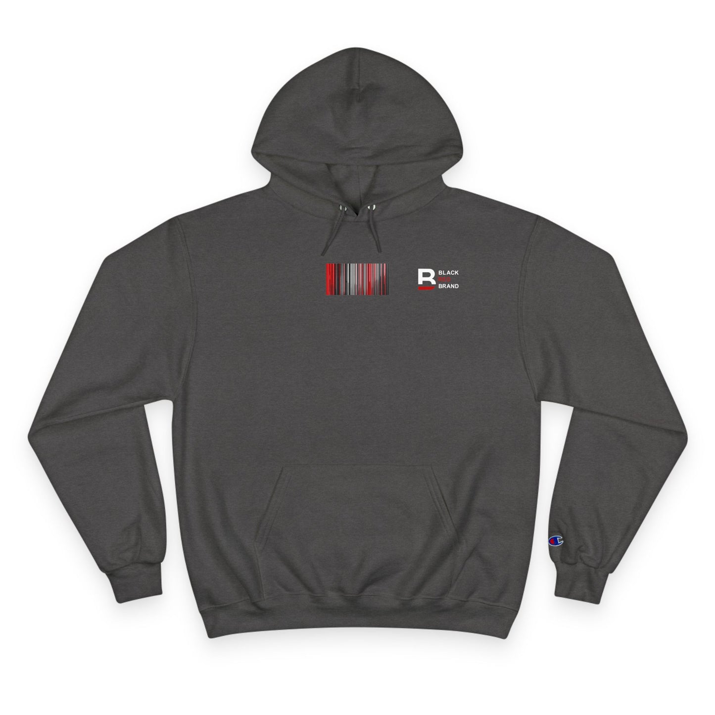 Champion Hoodie with Smile Graphic, Cozy Streetwear