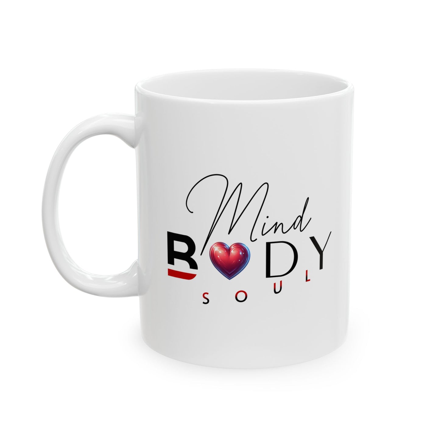 Mind, Body, Soul Mug | White