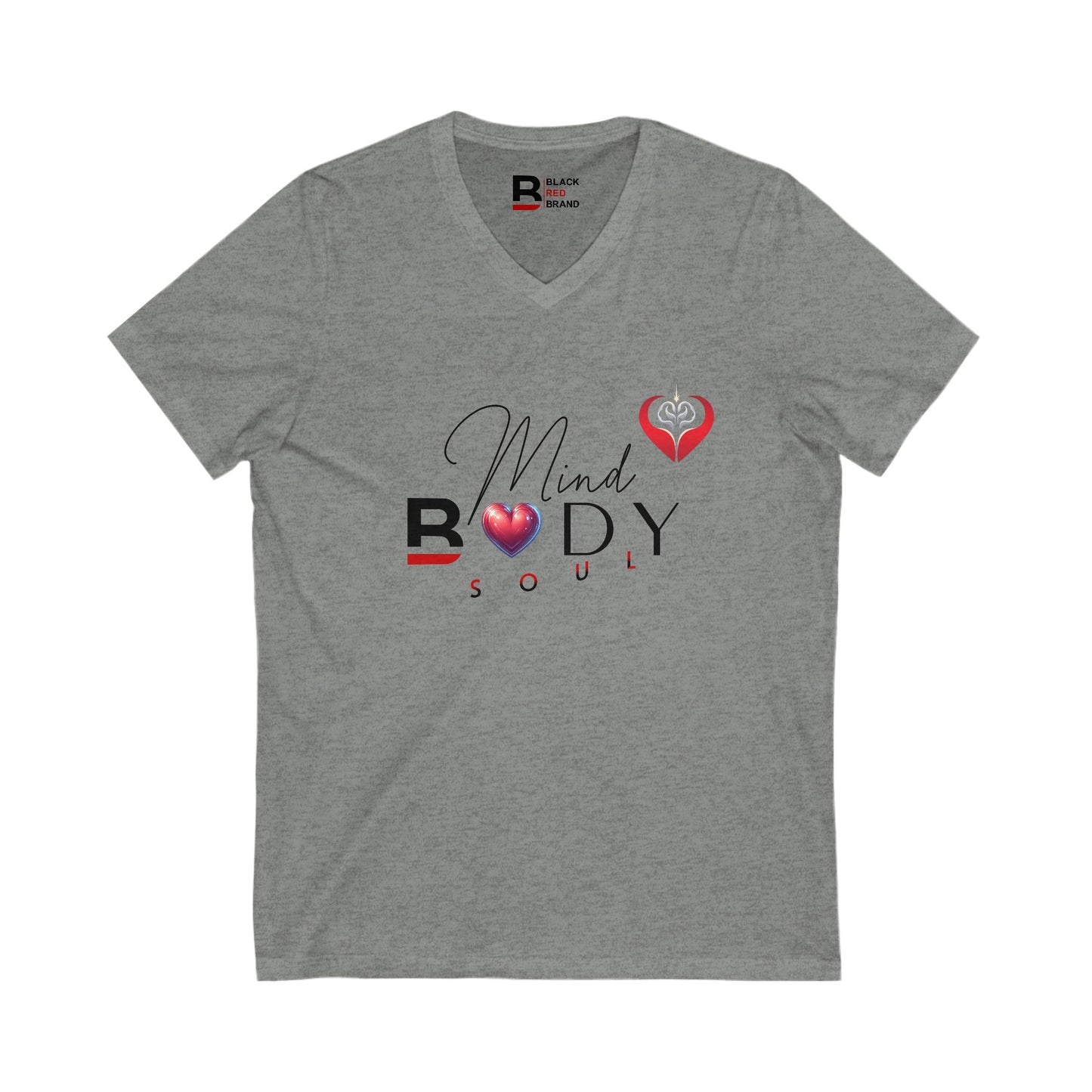 Mind Body Soul - V-Neck Short Sleeve Shirt