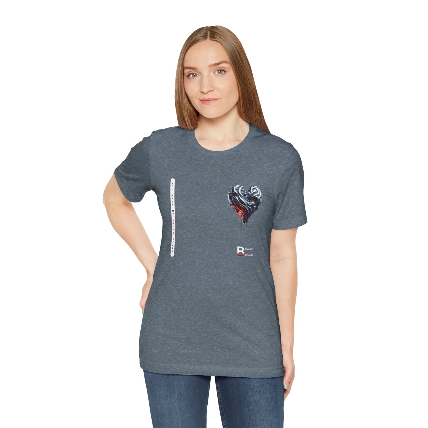 Black Red Metal Heart | Melted