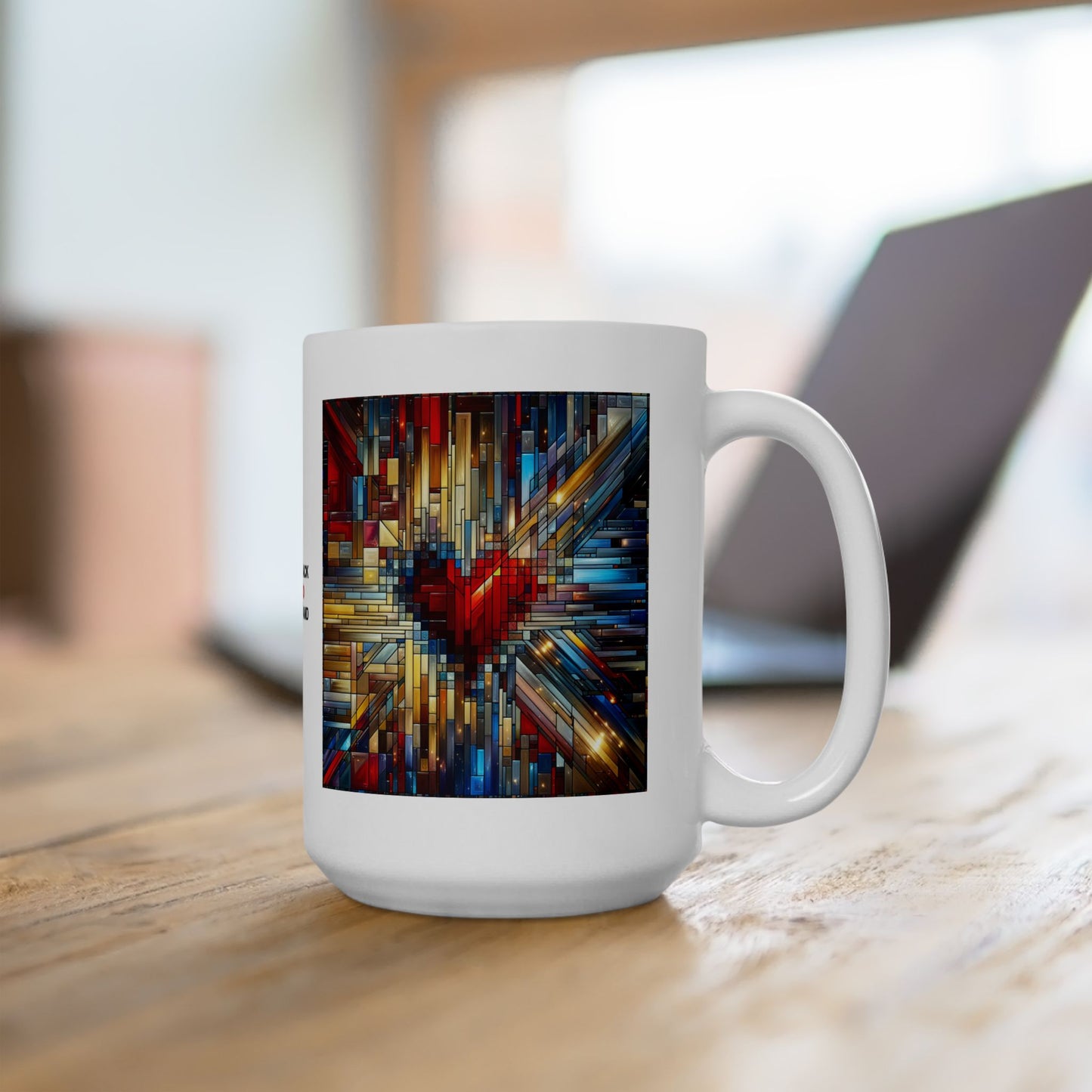 Mosaic Heart (Love and Logic) | Coder’s Coffee Mug White