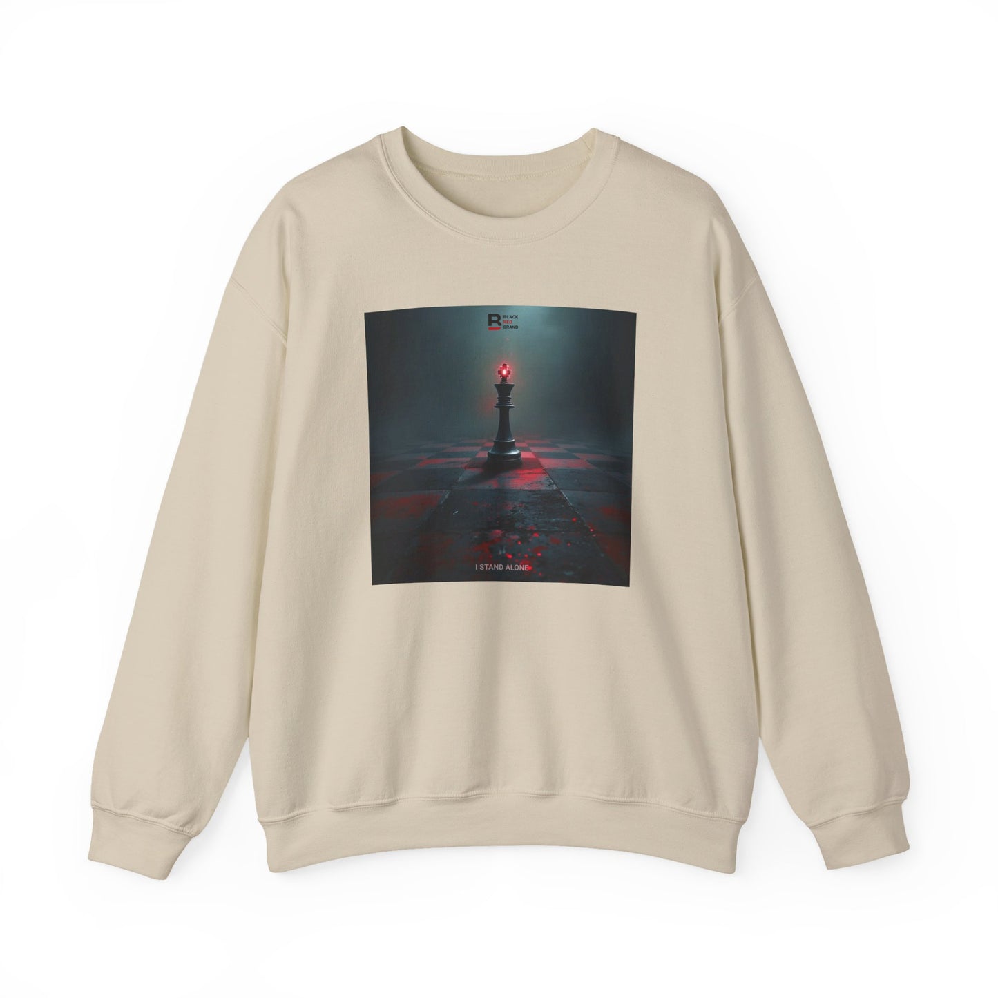 Black Red Lone King | Last Stand Crewneck Sweatshirt
