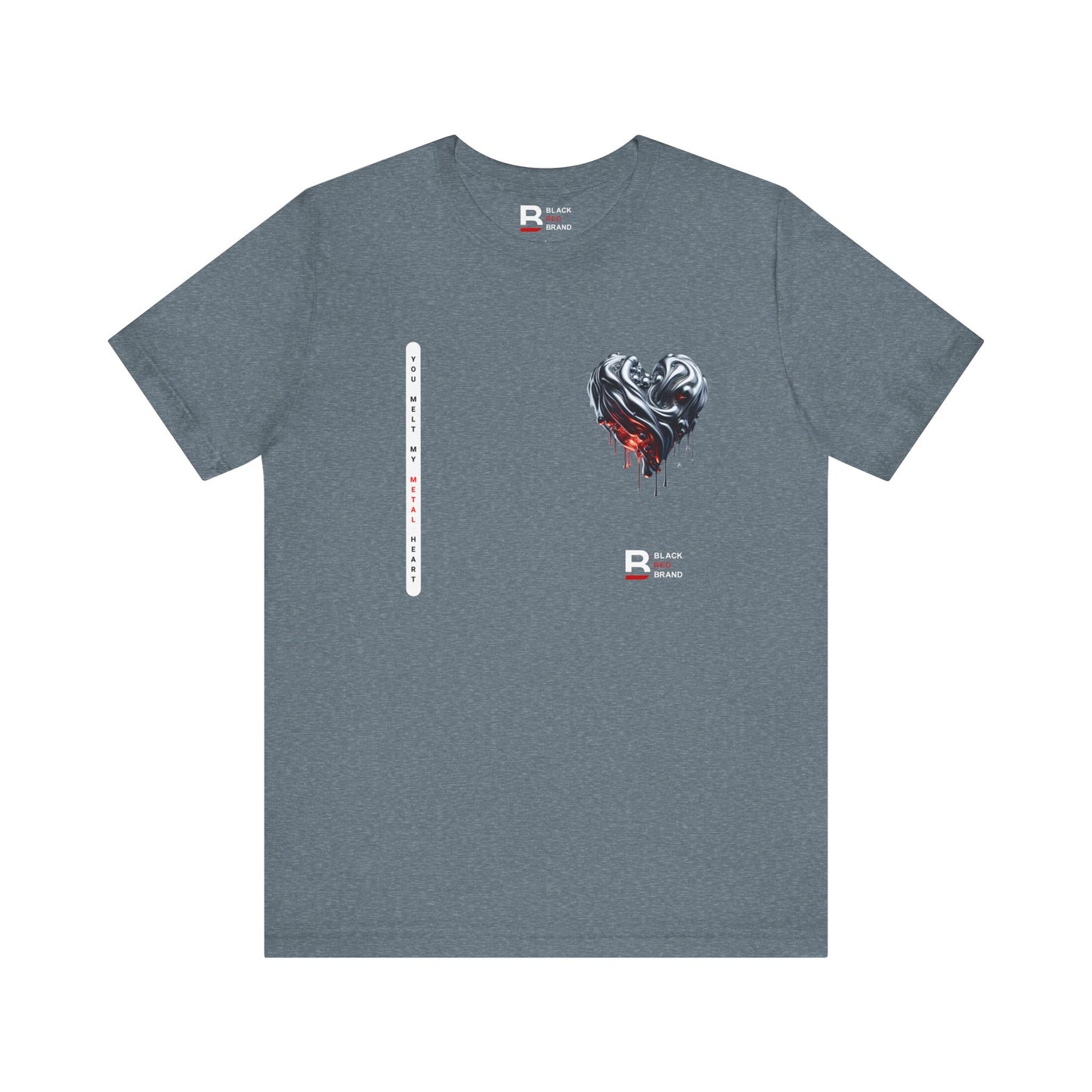 Black Red Metal Heart | Melted