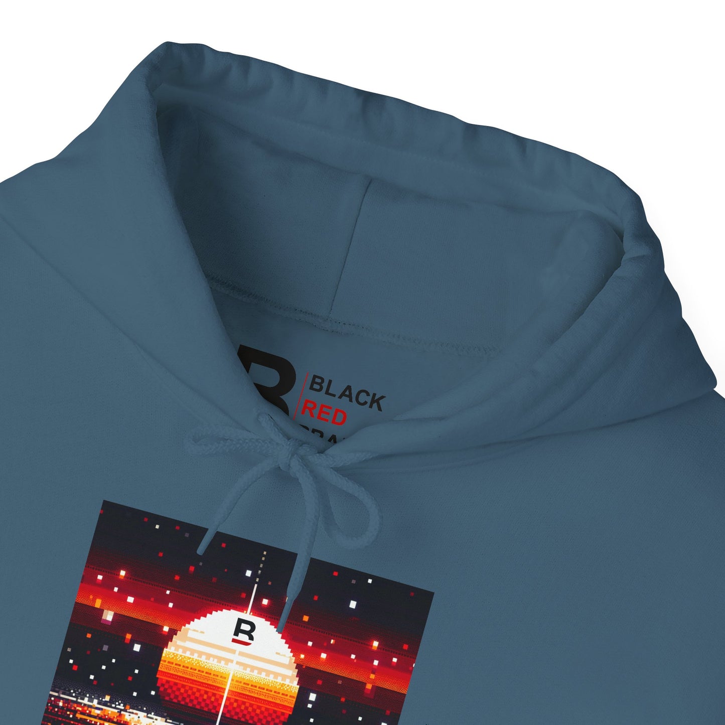 Black Red Sun | Pixelated Sunrise