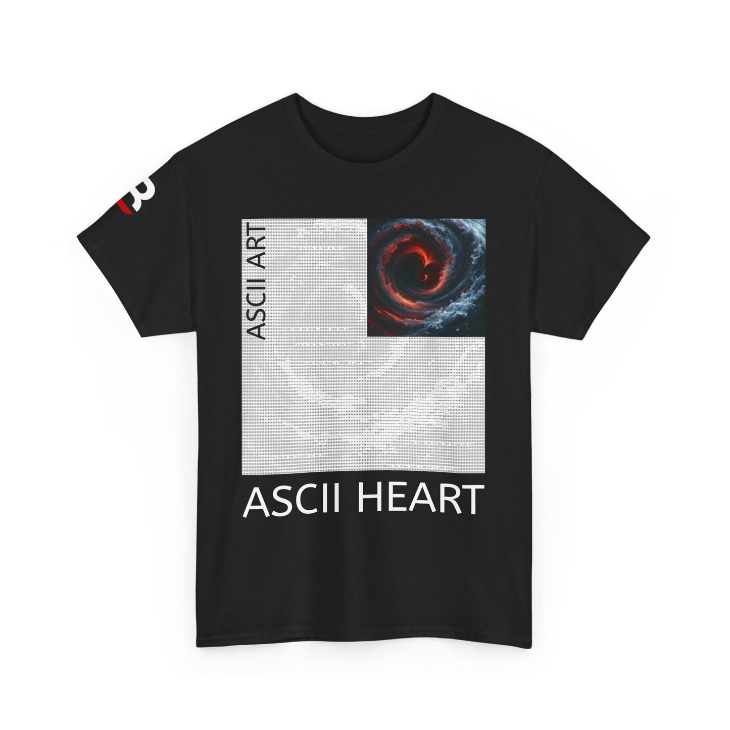 Black Red ASCII Heart | Hidden Messages :)