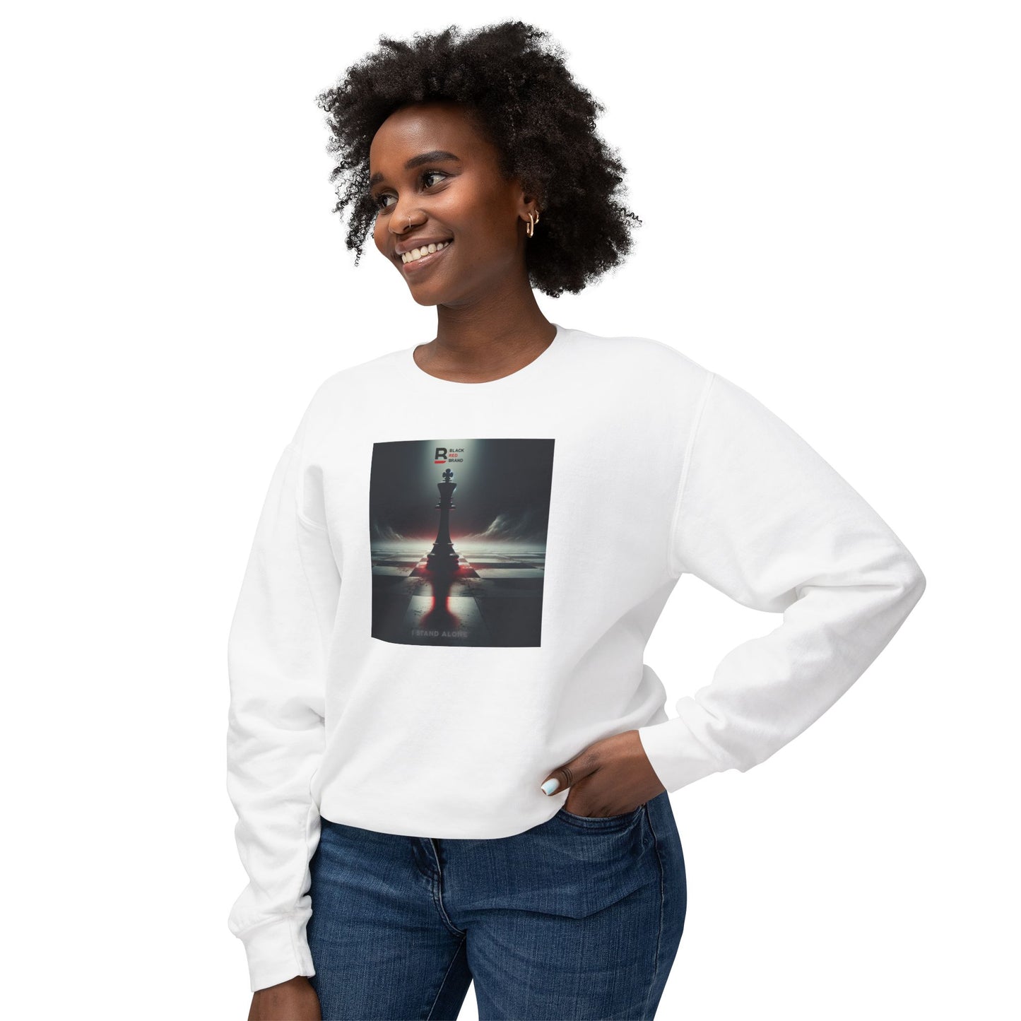 Black Red Lone Queen | Last Stand Crewneck Sweatshirt
