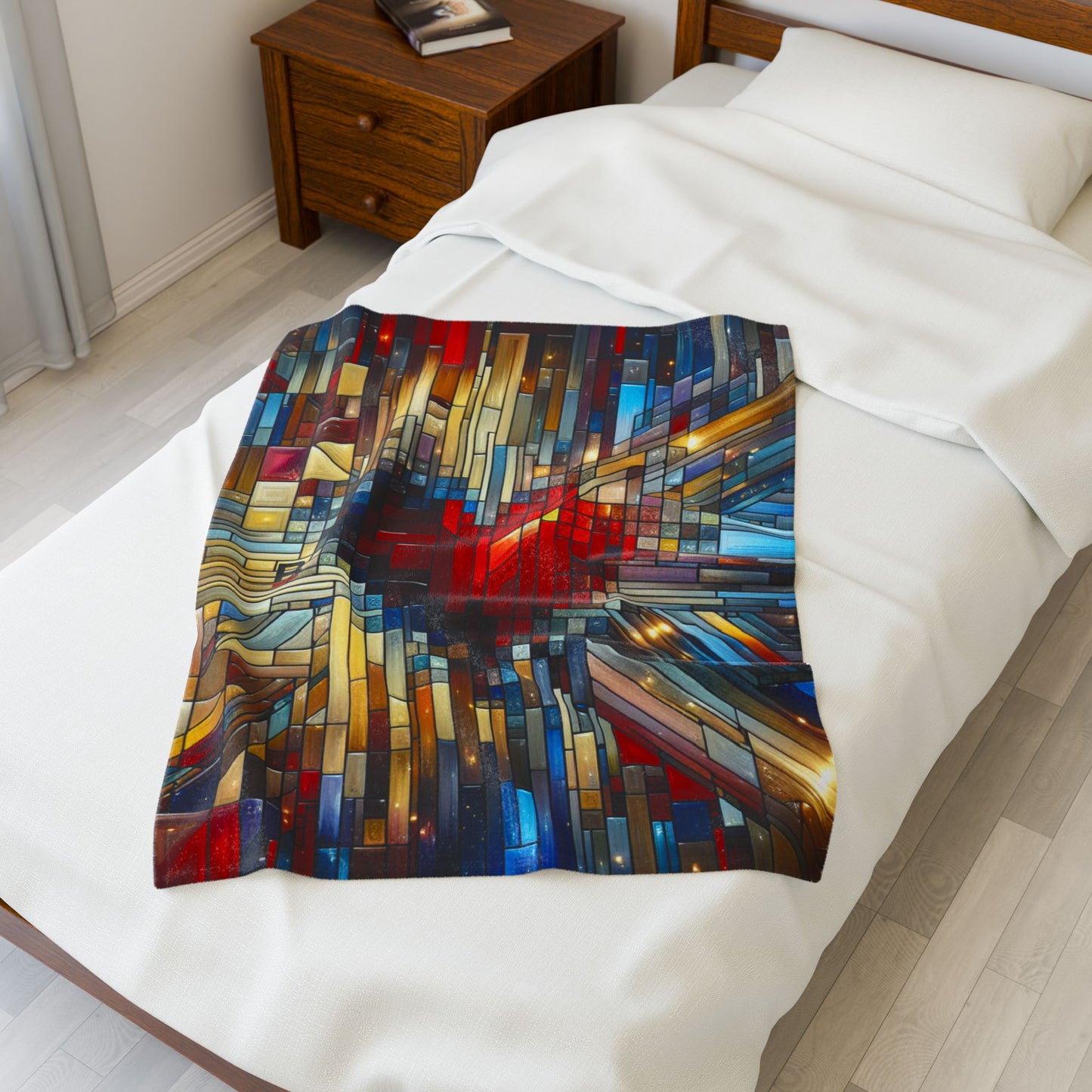Mosaic Heart | Velveteen Plush Blanket