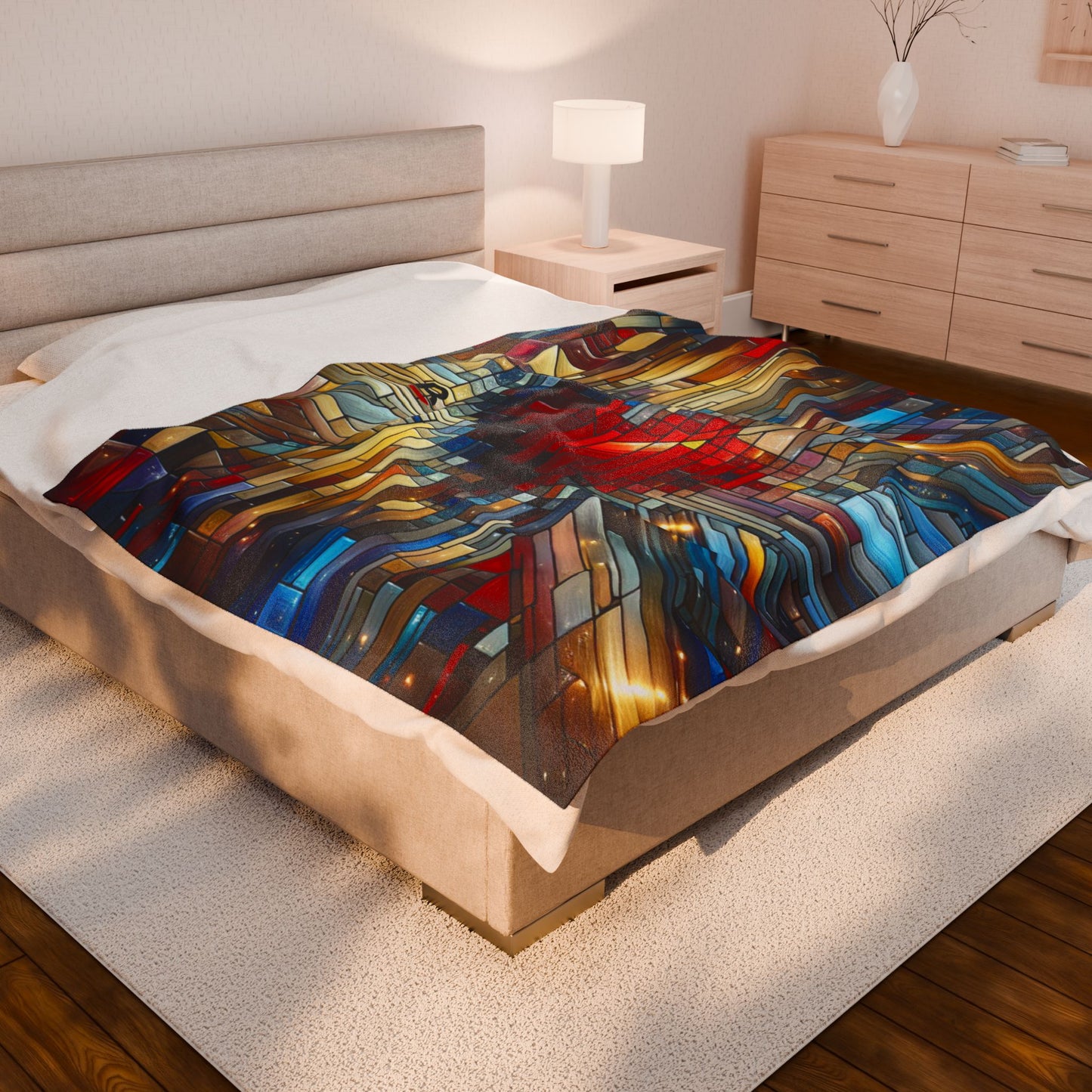 Mosaic Heart | Velveteen Plush Blanket