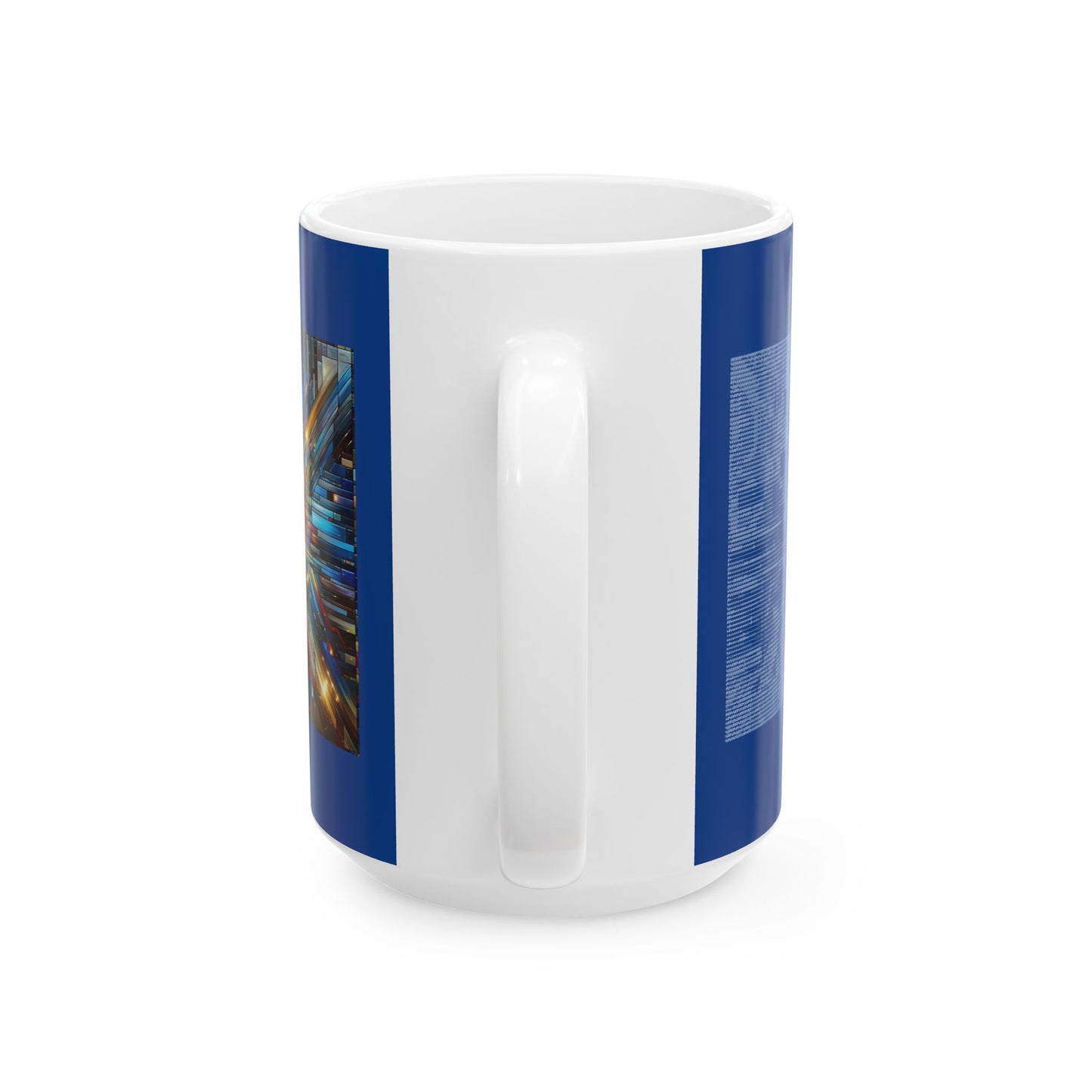 Mosaic Heart (Love and Logic) | Coder’s Coffee Mug Blue