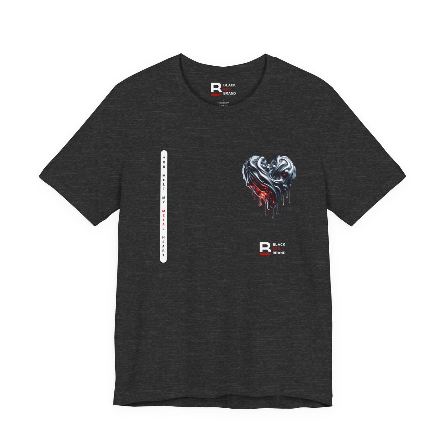 Black Red Metal Heart | Melted