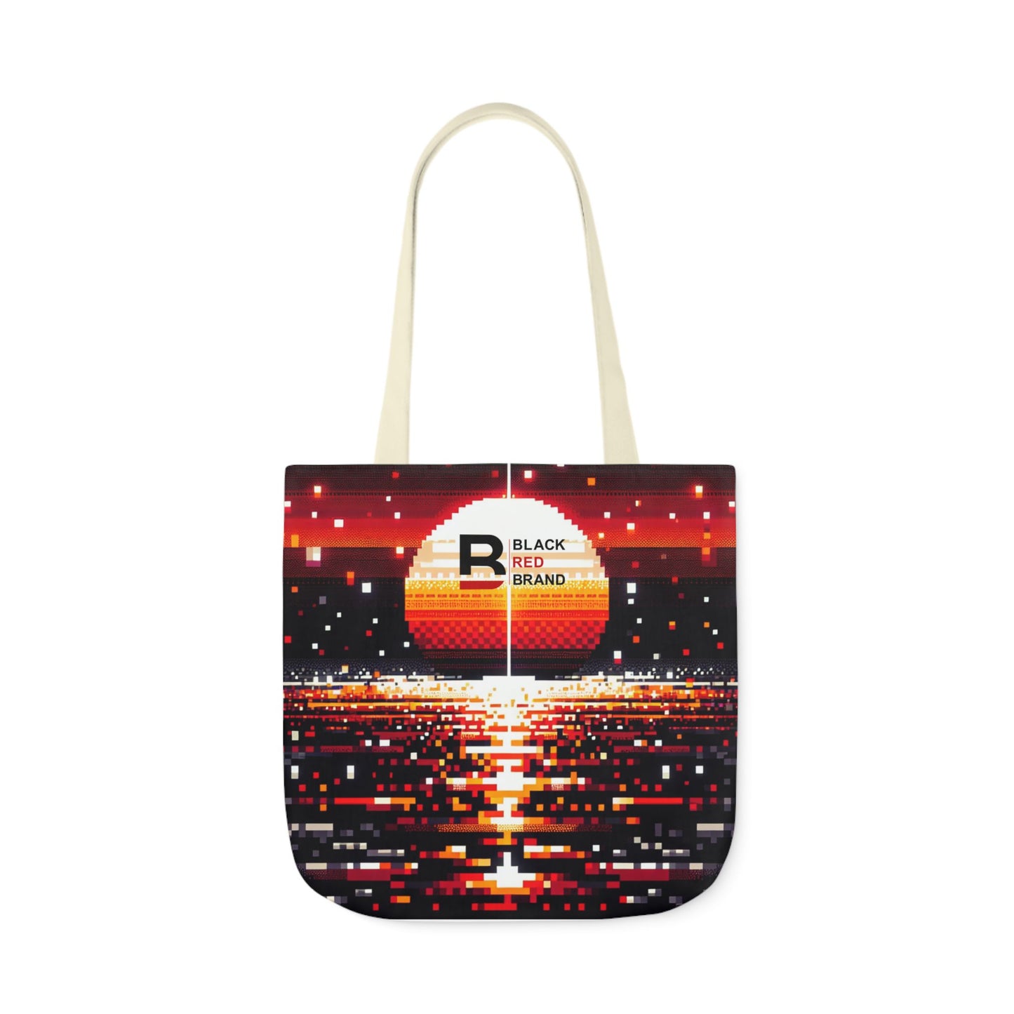 Sunset Vibe Canvas Tote Bag with 5-Color Straps