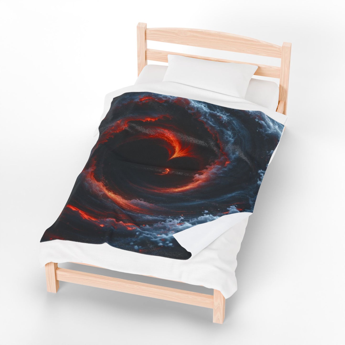 Cosmic Swirl | Heart and Angel Velveteen Plush Blanket