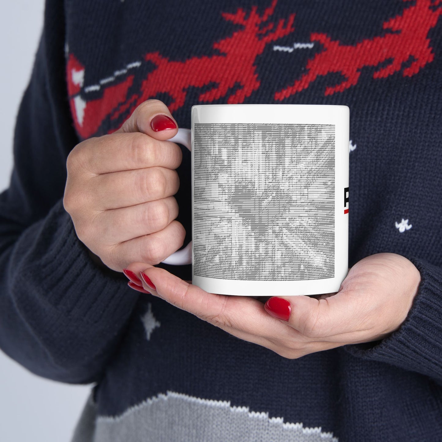Mosaic Heart (Love and Logic) | Coder’s Coffee Mug White