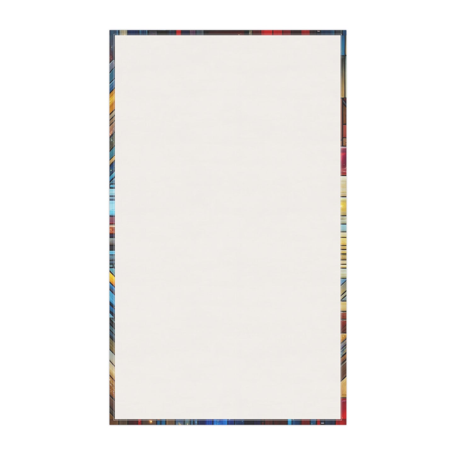 Mosaic Heart Tea Towels - Colorful Cotton Kitchen Accessories