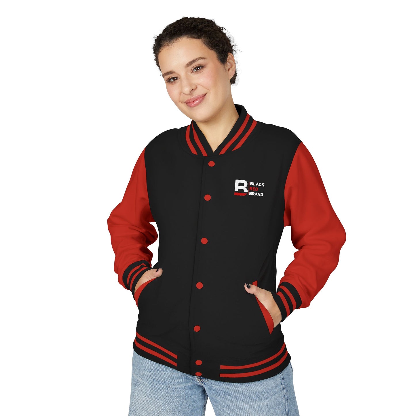 LONE QUEEN Unisex Heavyweight Letterman Jacket with Bold Graphic Design - Stylish and Versatile
