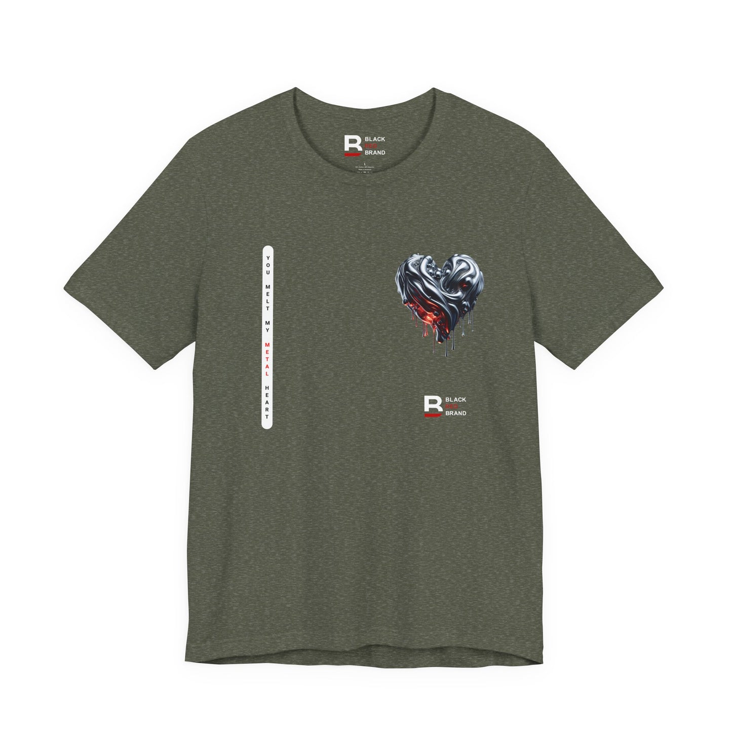 Black Red Metal Heart | Melted