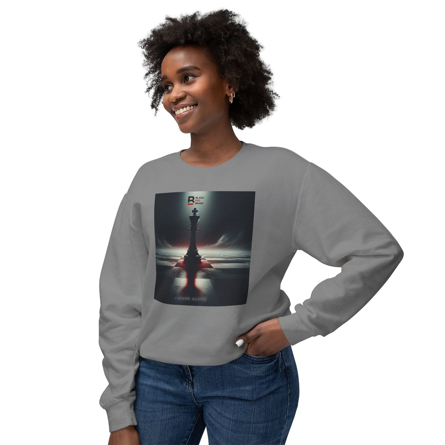 Black Red Lone Queen | Last Stand Crewneck Sweatshirt