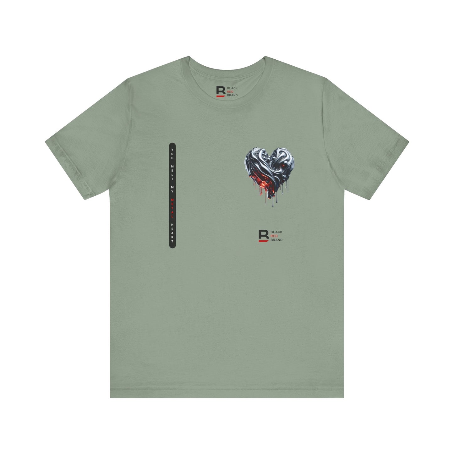 Black Red Metal Heart | Melted