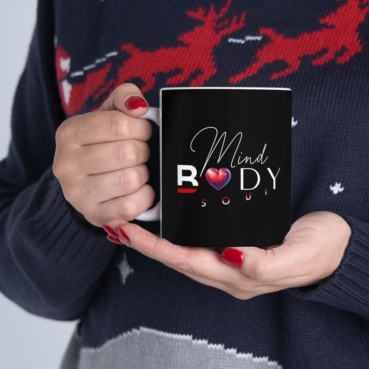Mind, Body, Soul Mug | Black