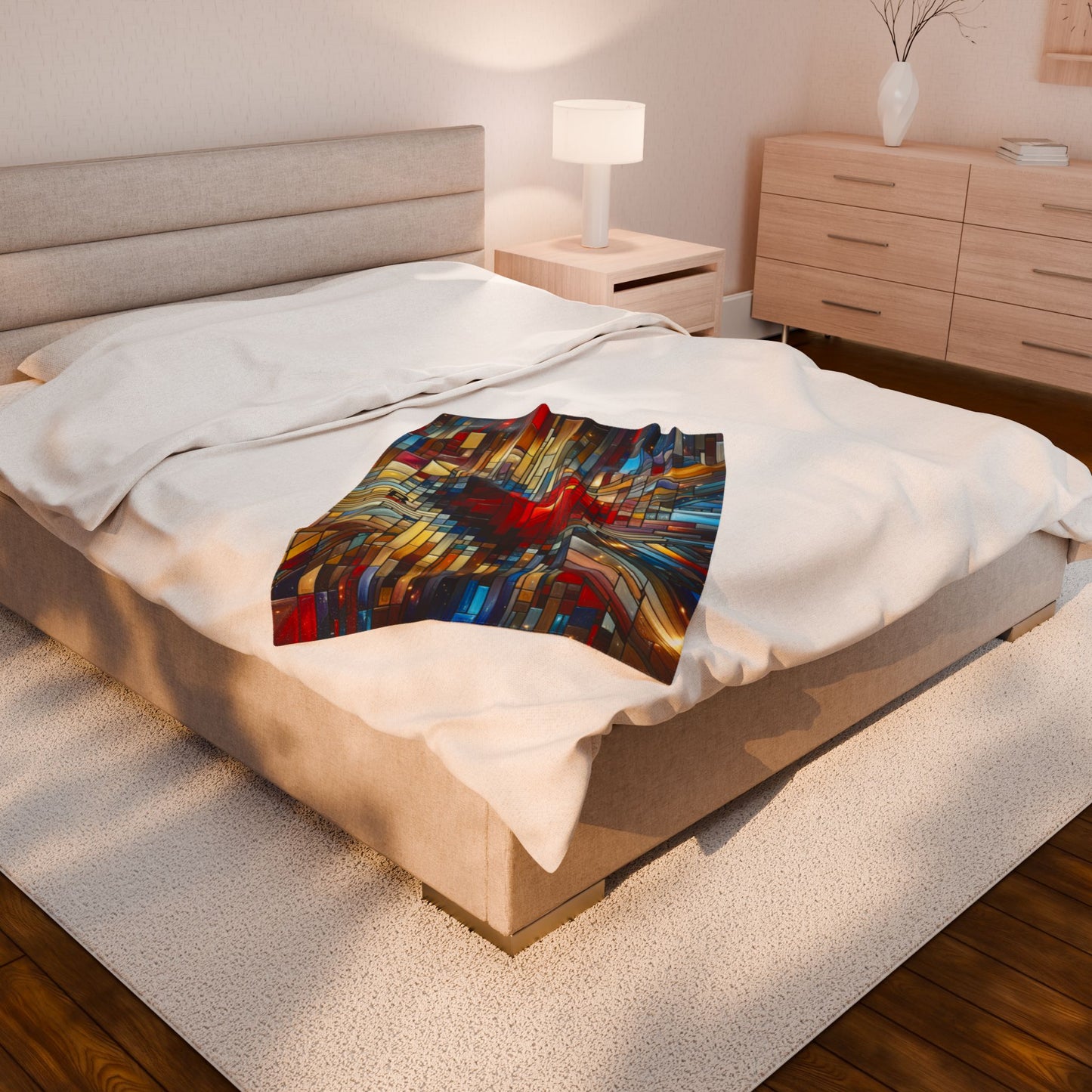 Mosaic Heart | Velveteen Plush Blanket