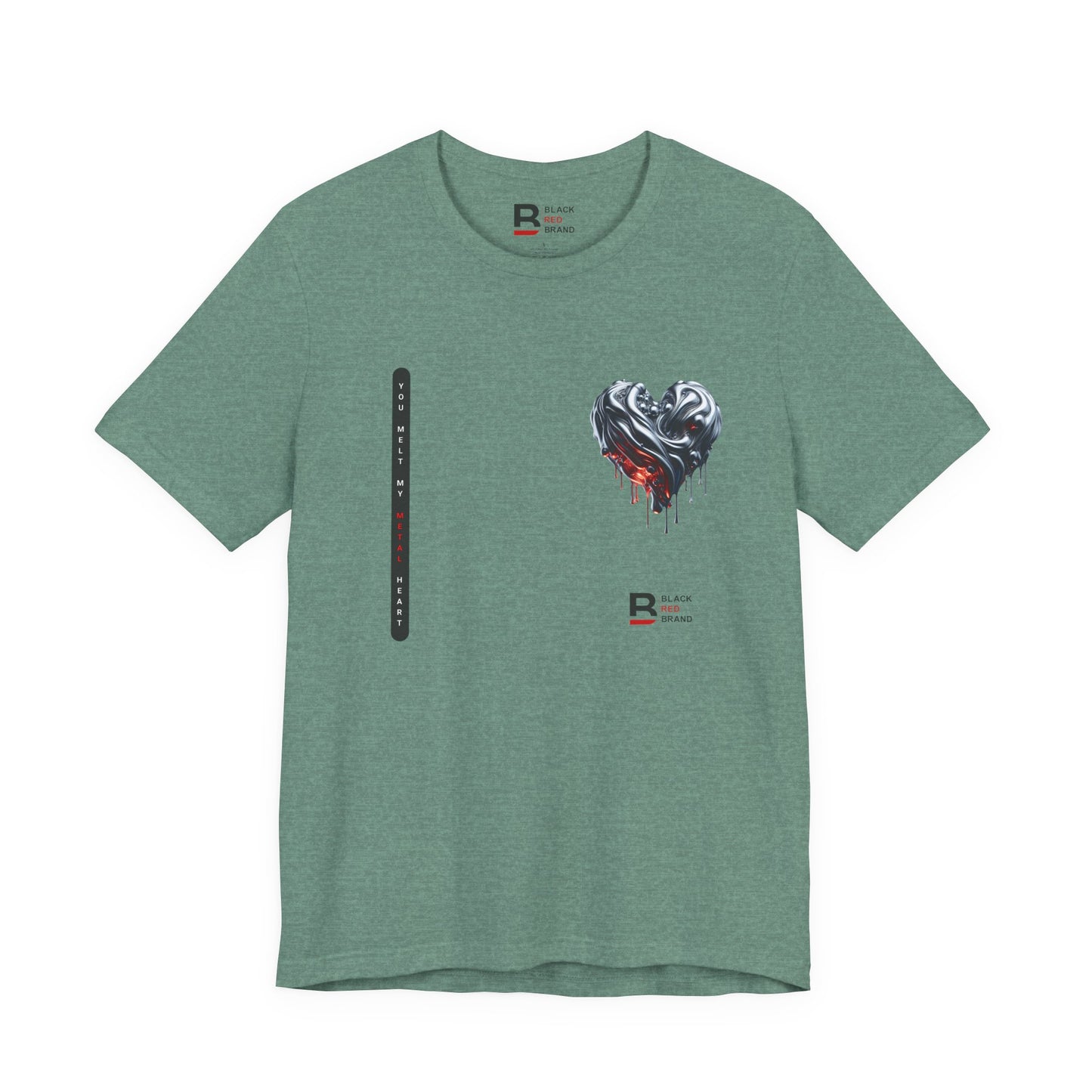 Black Red Metal Heart | Melted