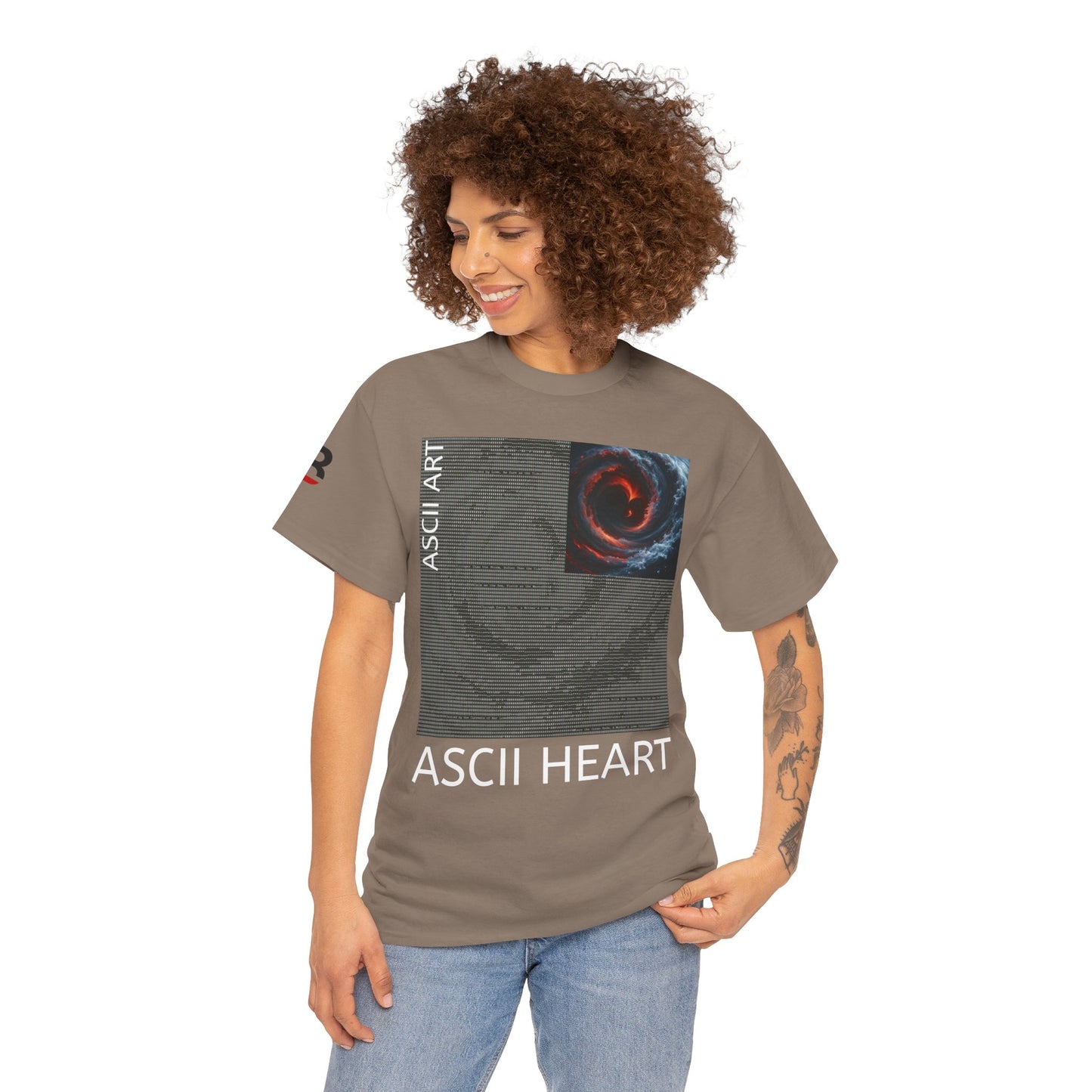 Black Red ASCII Heart | Hidden Messages :)