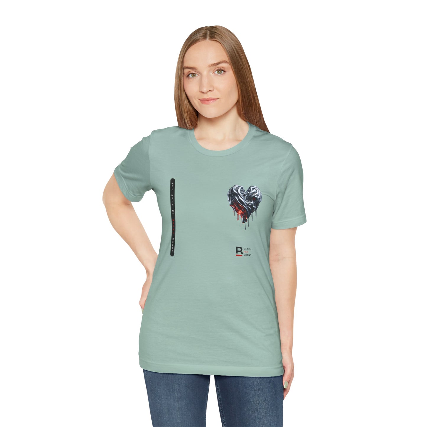 Black Red Metal Heart | Melted