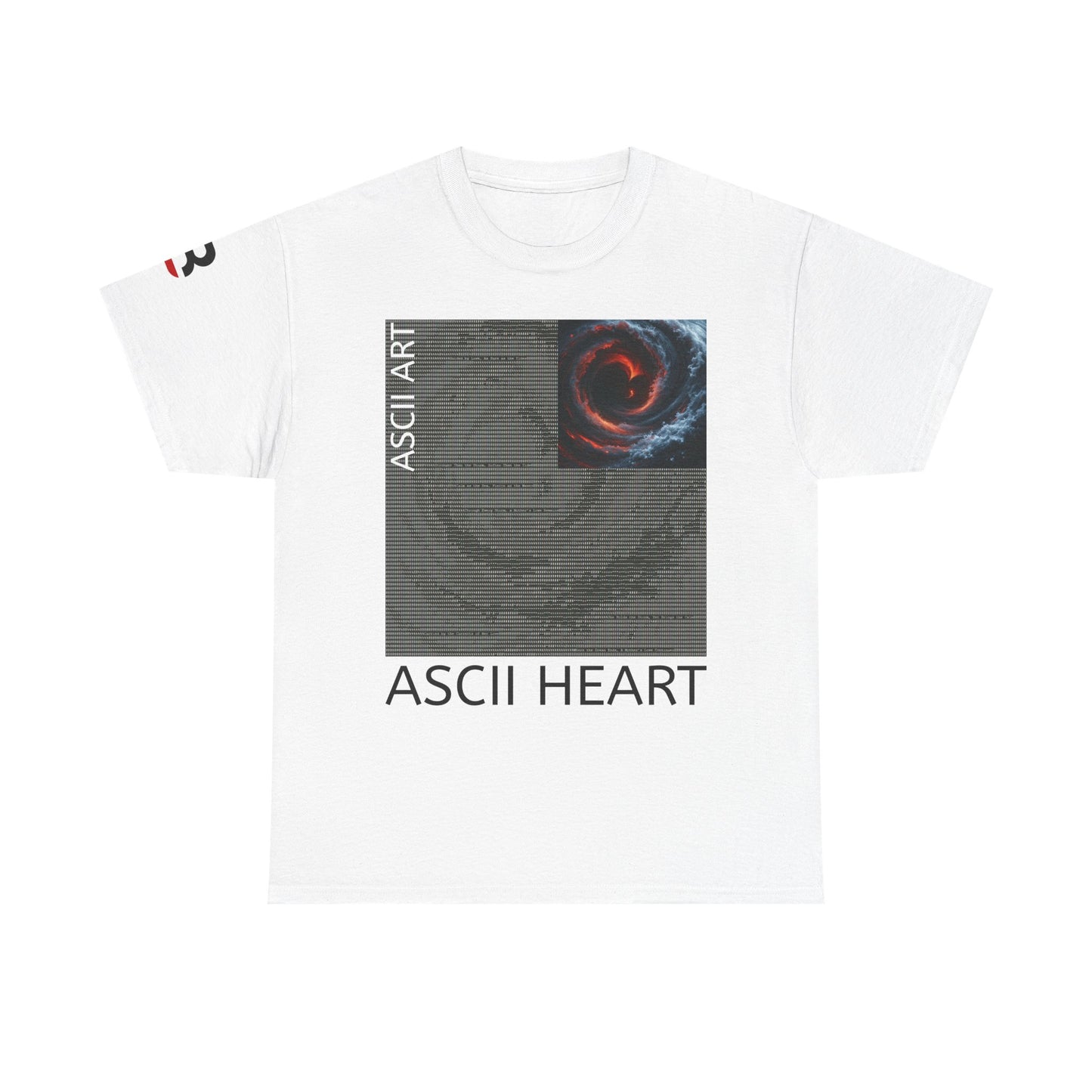 Black Red ASCII Heart | Hidden Messages :)