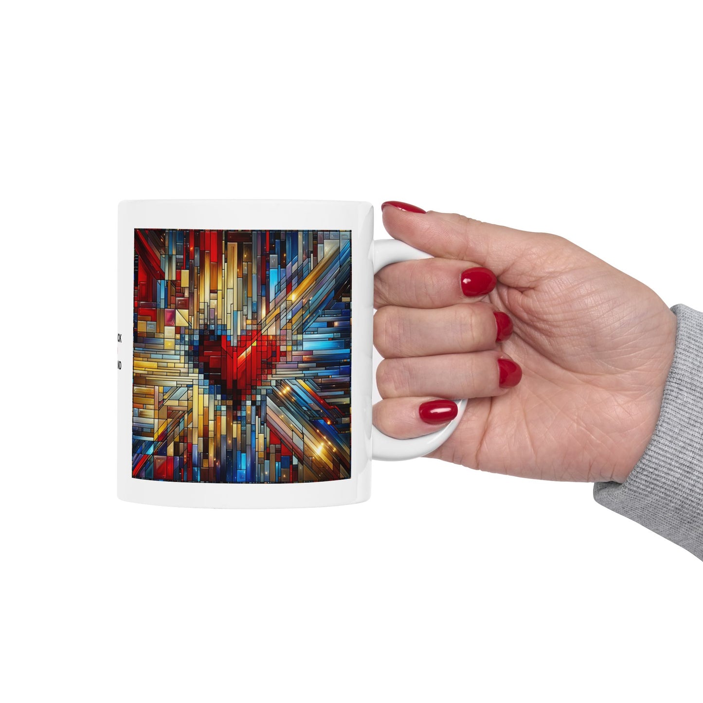 Mosaic Heart (Love and Logic) | Coder’s Coffee Mug White