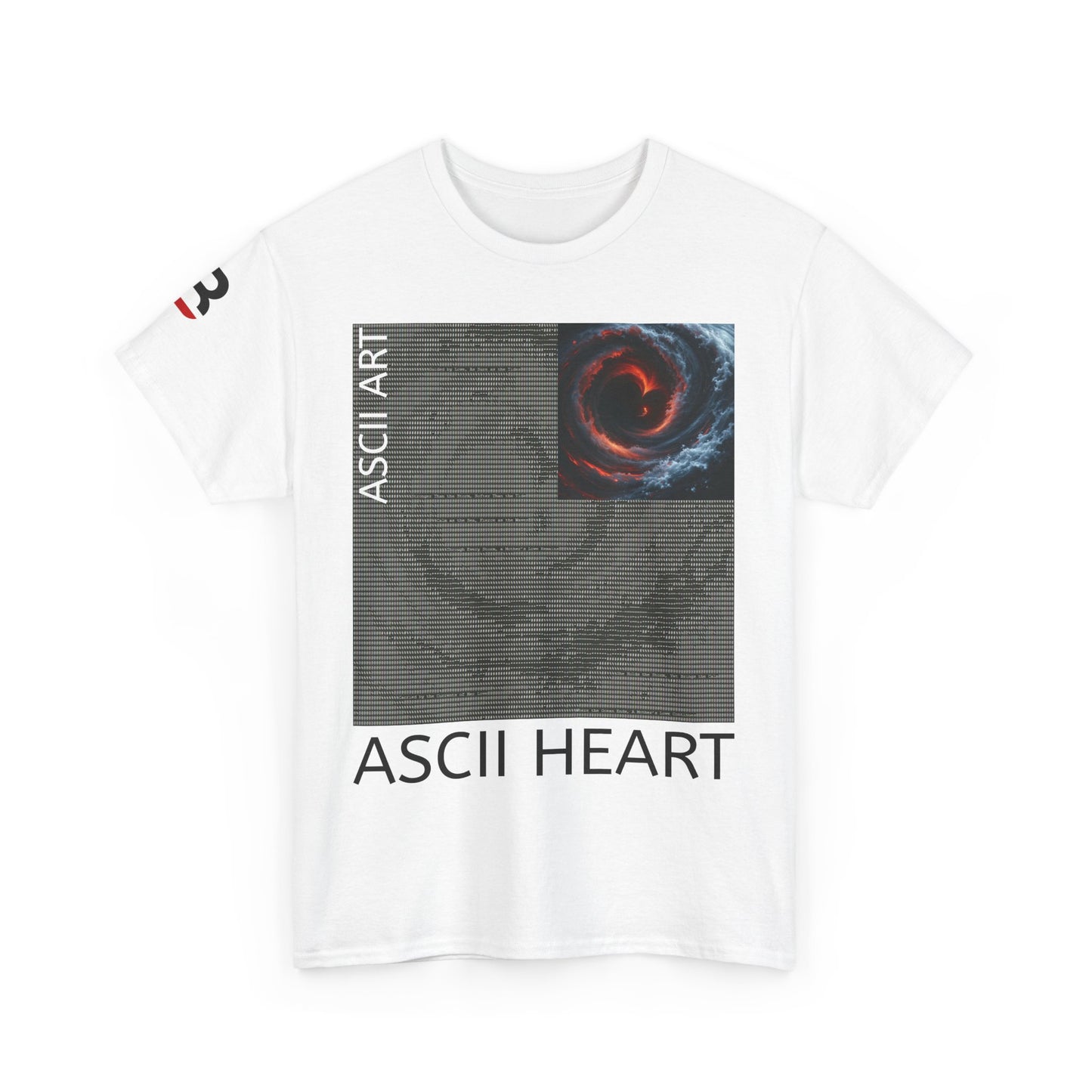 Black Red ASCII Heart | Hidden Messages :)