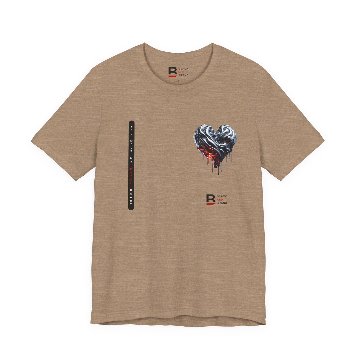 Black Red Metal Heart | Melted