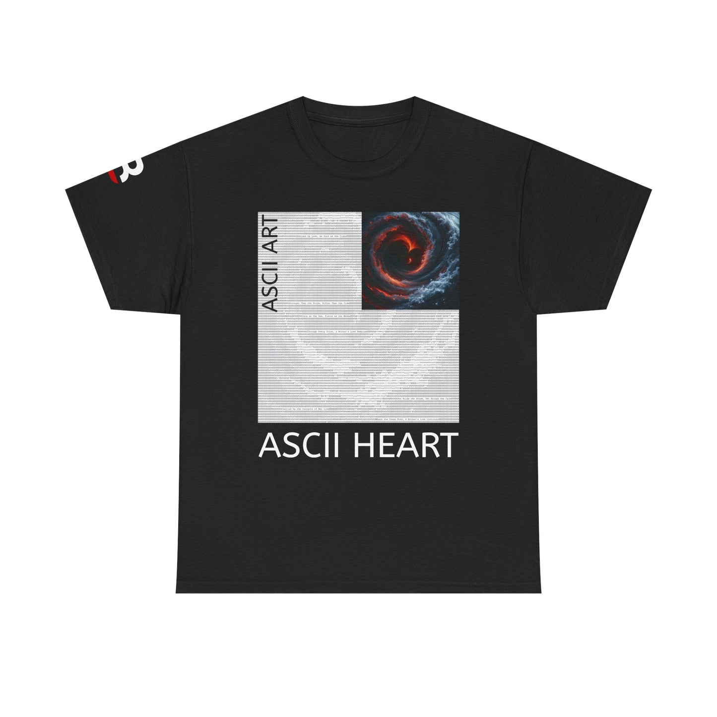 Black Red ASCII Heart | Hidden Messages :)