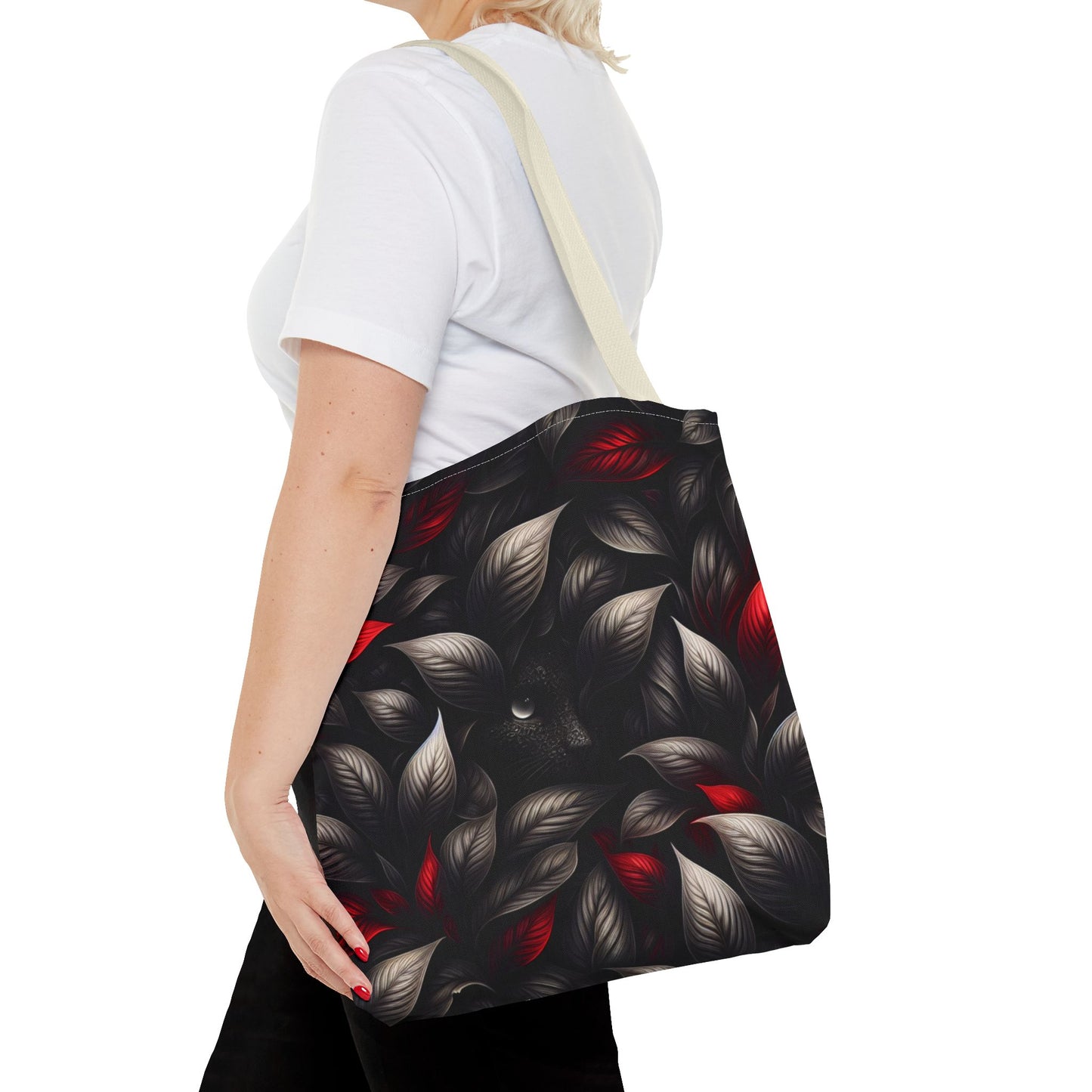 Black Red Mystical Tote Bag | Eco-Friendly Shopping Companion