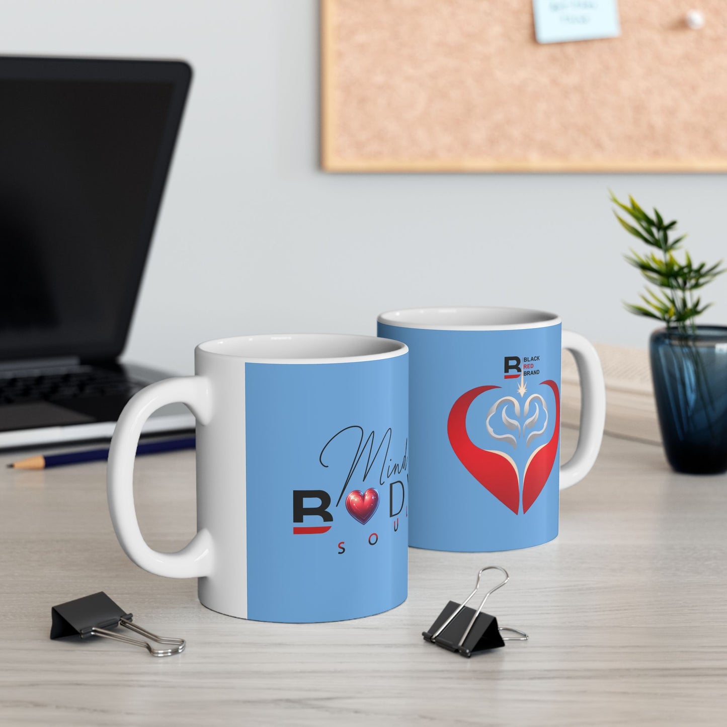 Mind, Body, Soul Mug | Light Blue