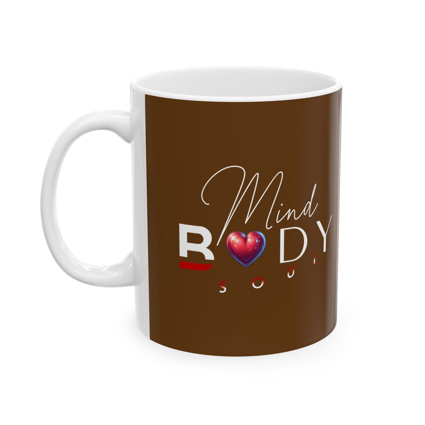Mind, Body, Soul Mug | Brown