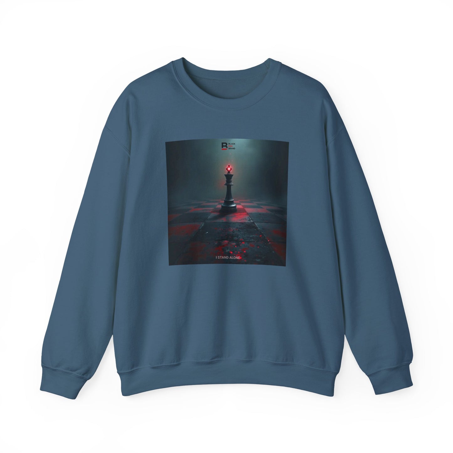 Black Red Lone King | Last Stand Crewneck Sweatshirt