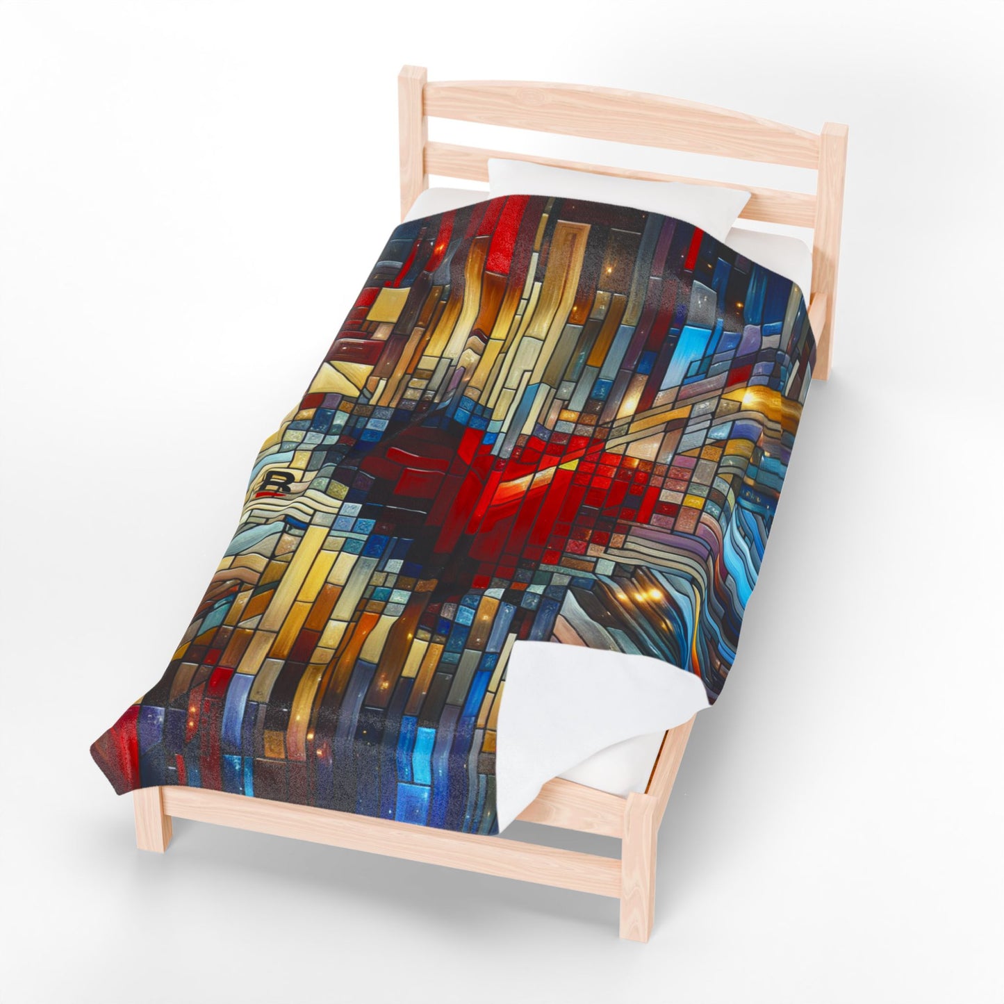 Mosaic Heart | Velveteen Plush Blanket