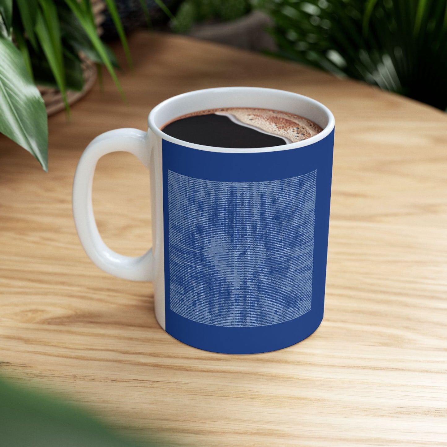 Mosaic Heart (Love and Logic) | Coder’s Coffee Mug Blue