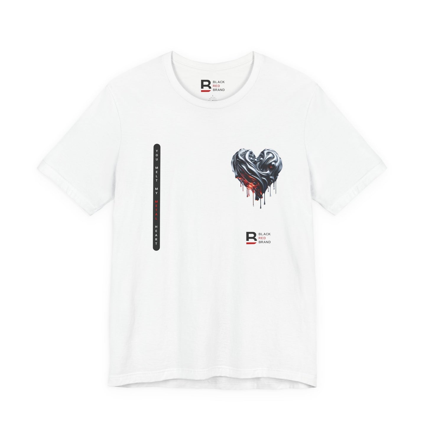 Black Red Metal Heart | Melted