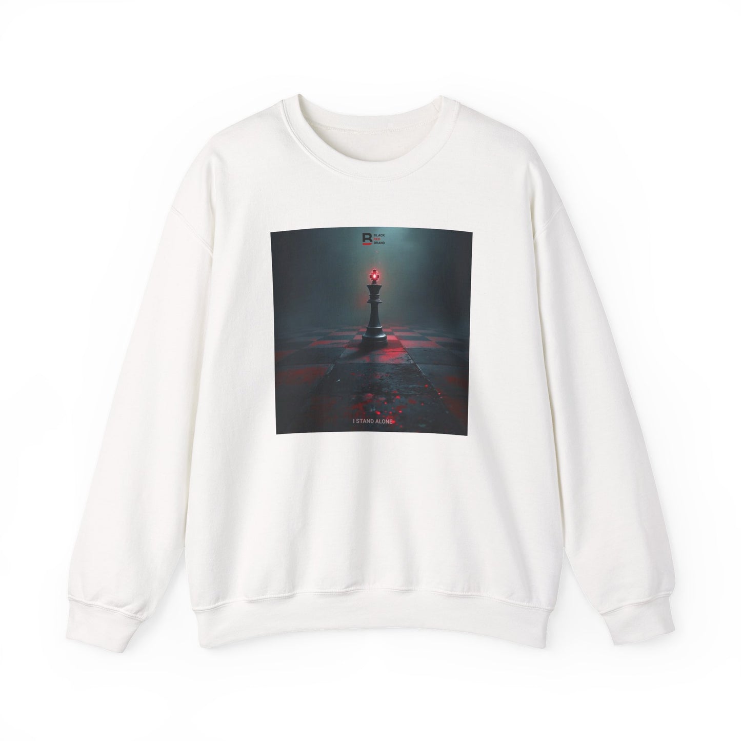 Black Red Lone King | Last Stand Crewneck Sweatshirt