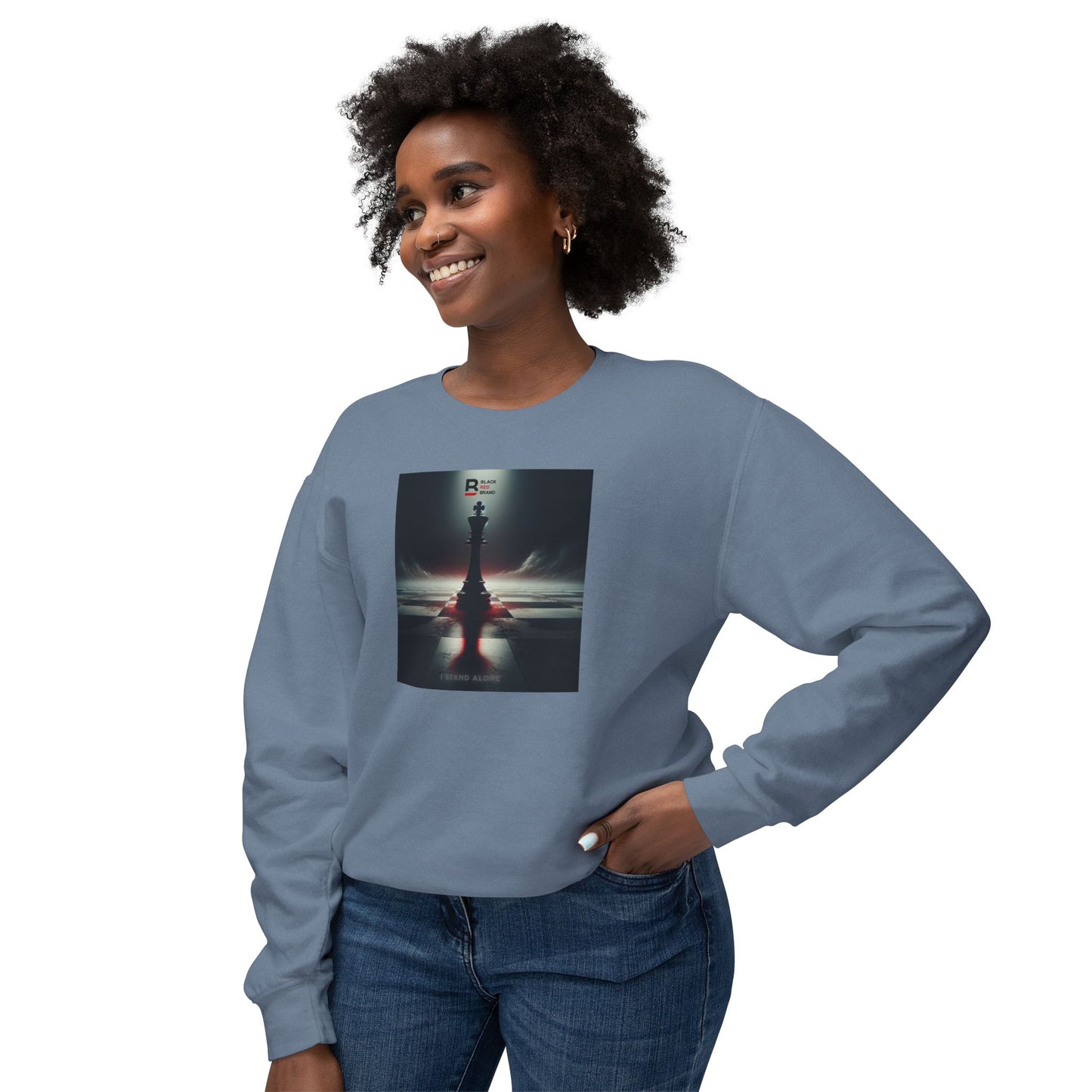 Black Red Lone Queen | Last Stand Crewneck Sweatshirt