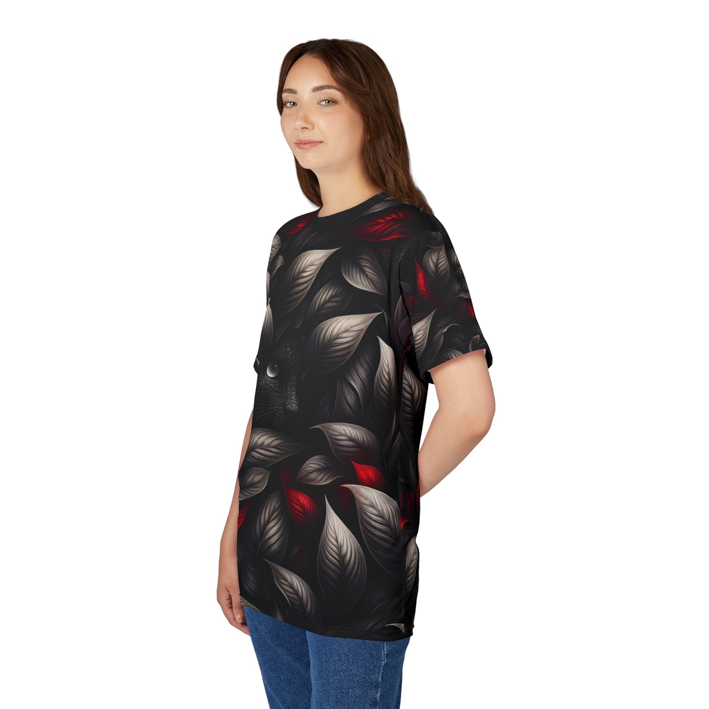 Black Red Cat | Silver Leaves