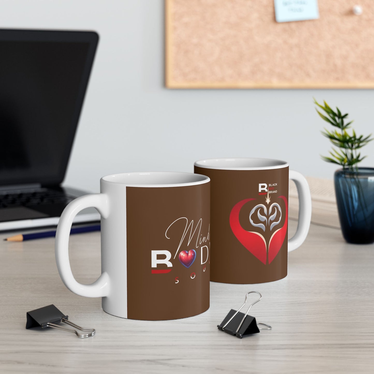 Mind, Body, Soul Mug | Brown