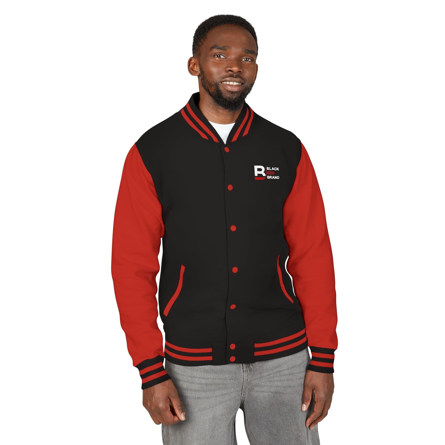 LONE KING Unisex Heavyweight Letterman Jacket - Bold Graphic Chess Design