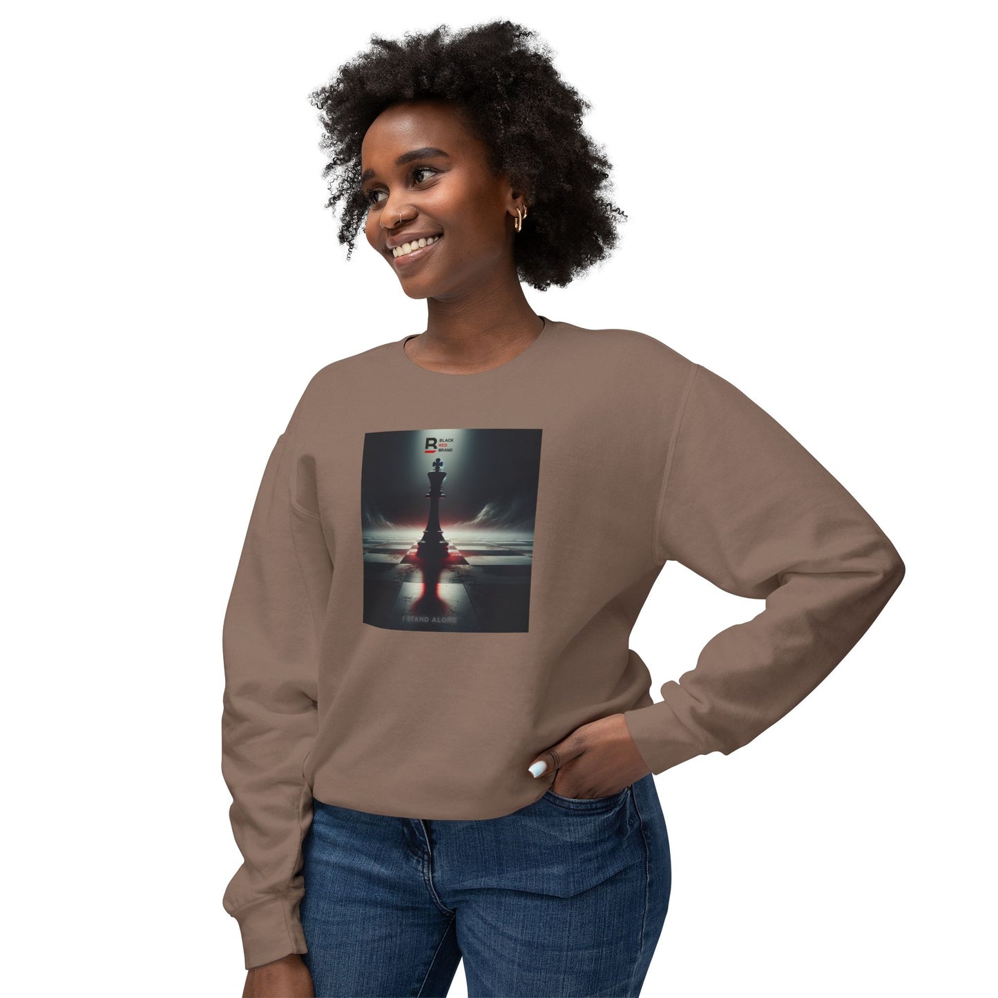Black Red Lone Queen | Last Stand Crewneck Sweatshirt