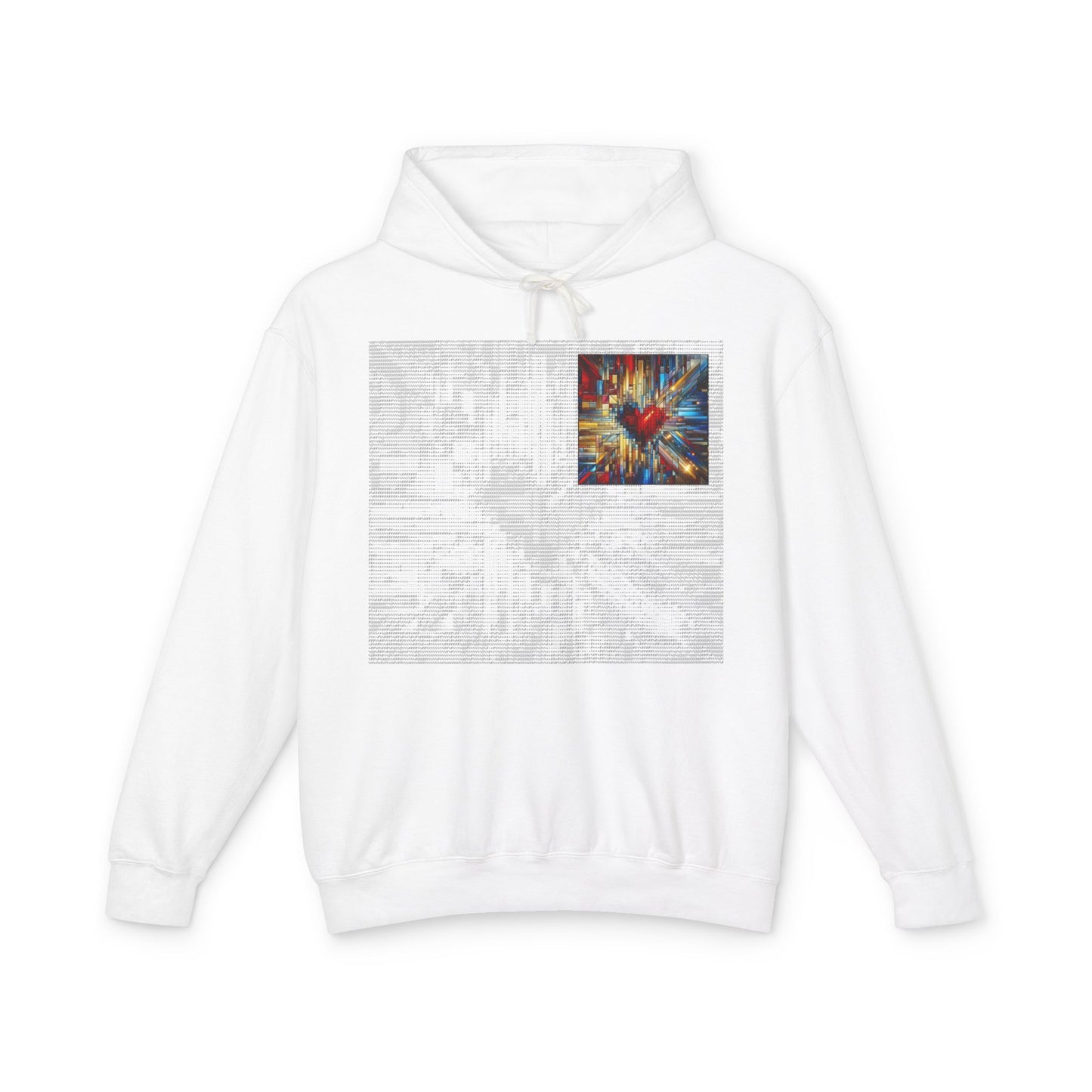 ASCII Mosaic Heart | Digital Love Hoodie