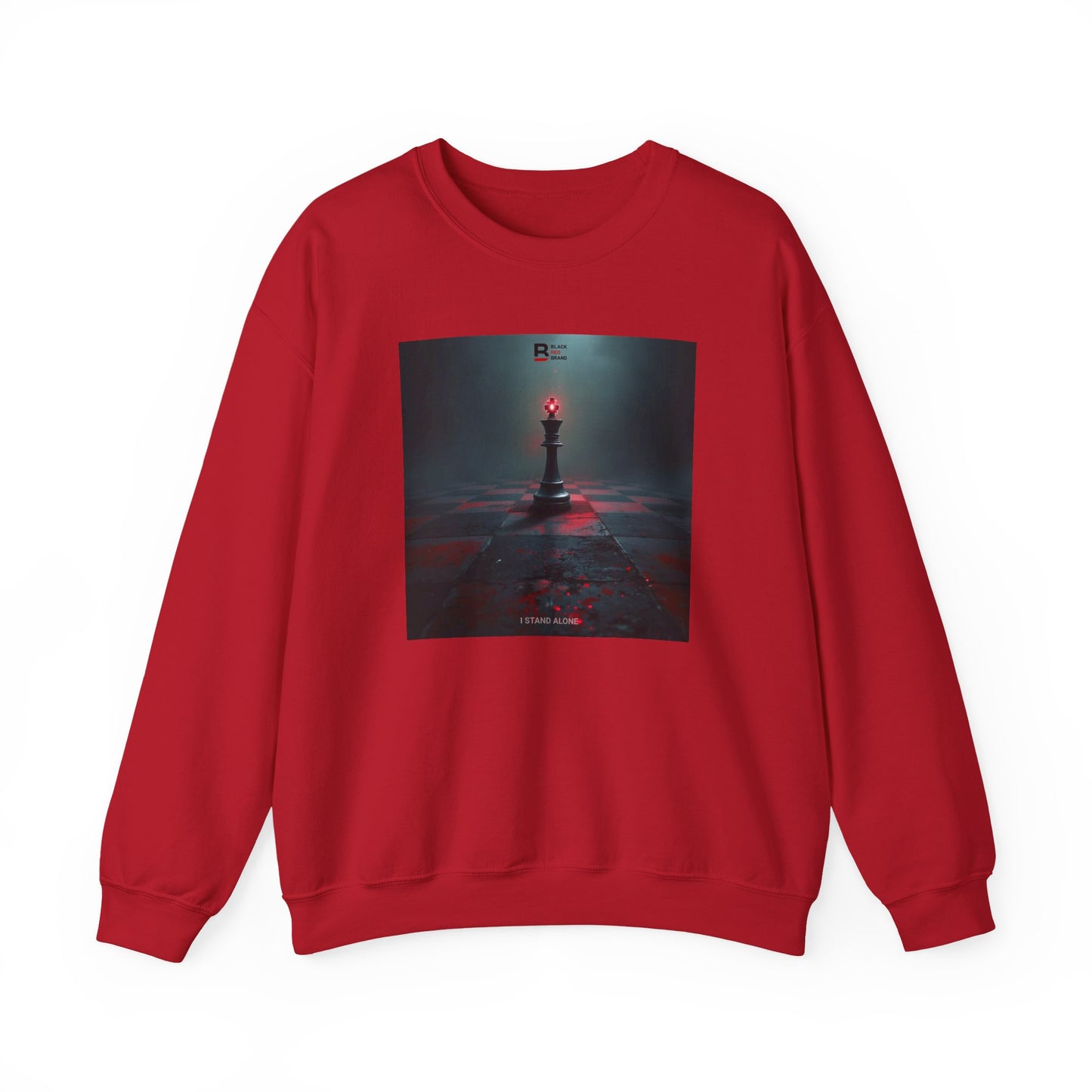 Black Red Lone King | Last Stand Crewneck Sweatshirt