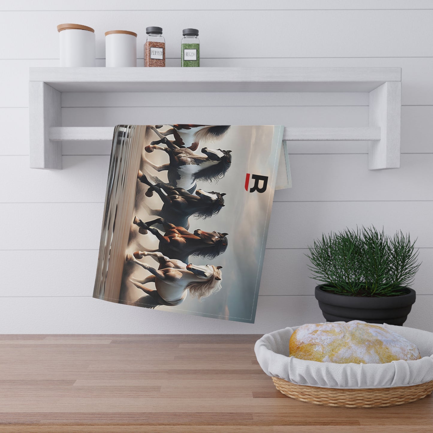 Equestrian Art Tea Towels - Horse Design for Kitchen Decor