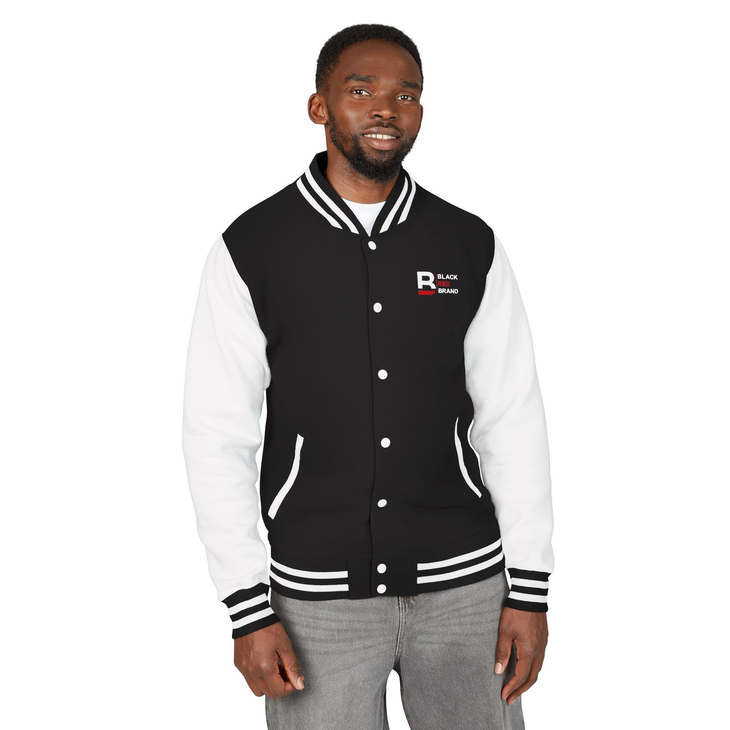 LONE KING Unisex Heavyweight Letterman Jacket - Bold Graphic Chess Design