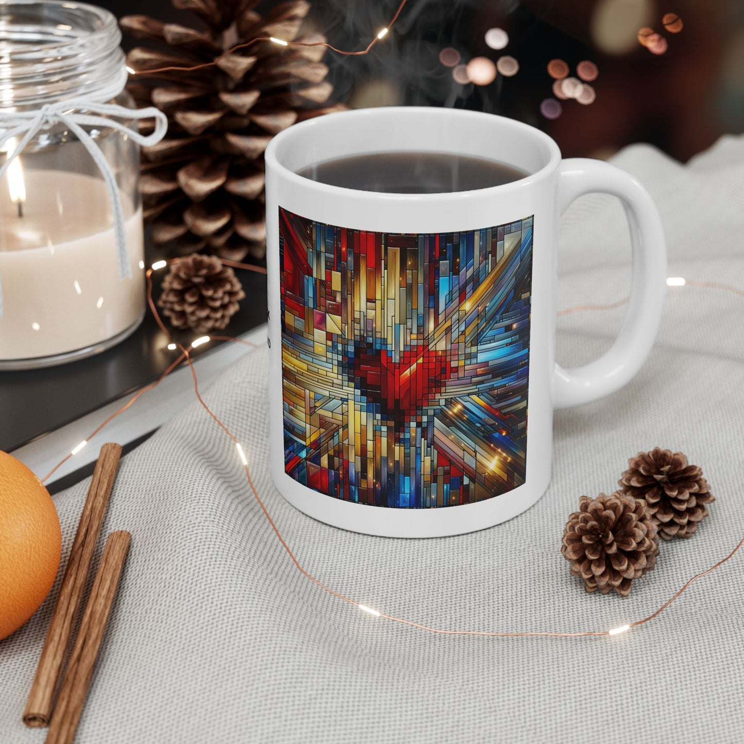 Mosaic Heart (Love and Logic) | Coder’s Coffee Mug White